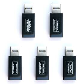 Ppusbdbb5 Portapow Usb Data Blocker Black 5 Pack - Protect Against Juice Jacking