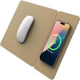 Pout-02701-pc Pout 3 In 1 Wireless Charging Mouse Pad - Fast Qi Apple Android Hands Split Max