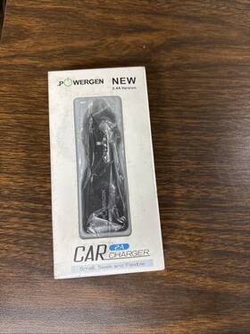 Pgchcar24a-wh Powergen 2.4amps / 12w Dual Usb Car Charger Black For Apple And Android