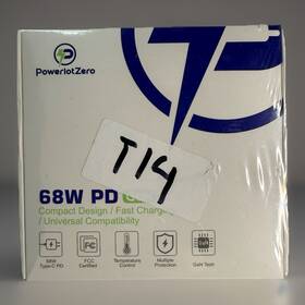 Plz-a0003b-r Powerlotzero Plza0003br 68w Gan Pd Usb-c Dual Port Fast Charger Adapter New