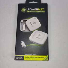 Powermat 845519000062 Wireless Charging Universal Receiver Micro Mini Usb Powercube