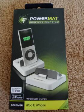 Powermat 845519000079 Wireless Charging Receiver Ipod Iphone