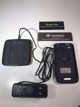 Pmr-aip1a Powermat Wireless Charging Mat Pmm-1pb With Case Iphone 3g 3gs Ipod Touch