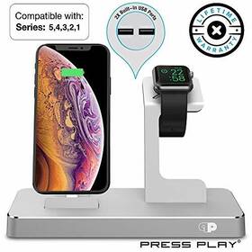 Press Play 853048004727 Charging Dock For Apple Watch And Iphone Certified Onedock