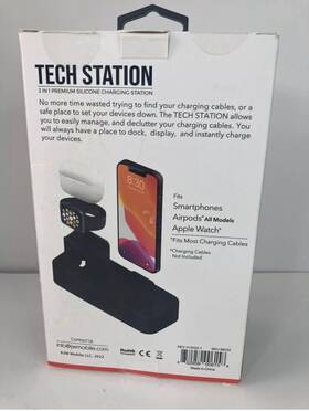 Primo 852959006158 3-in-1 Tech Charging Station For Iphone Apple Watch Airpods