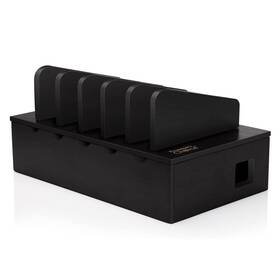 Prosumers Choice 808068013211 Black Multiple Phone Charging Station - Wooden 5 Device Organizer And Charg Inch