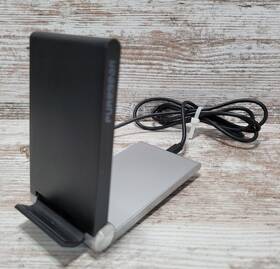 62455pg Puregear 10w Fast Wireless Charging Pad With Kickstand - Black/silver