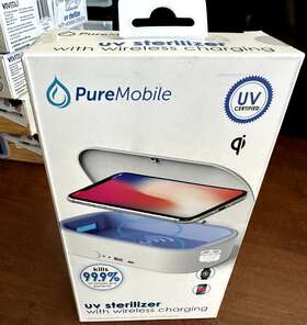 Ke0014 Puremobile Uv Sterilizer With Wireless Charging Kills 99.9% Of Viruses And Bacteria A3