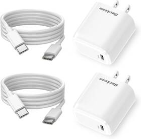 P973-pq320w-us-p Qackenm 20w Usb C Charger For Iphone 16/15 2-pack Type Fast White
