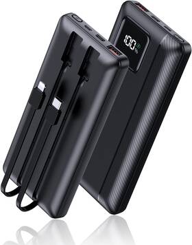 Pn-a10 Qisa Power-bank-portable-charger - 16000mah Power Bank Support Pd 30w And Black