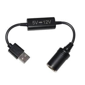 Qiucable 735940730402 Usb To Cigarette Lighter Adapter 12v 5v Step Up Voltage Converter 1f