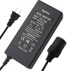 Gjdc96w Quentacy Ac To Dc Converter 110v-220v 12v 8a Cigarette Lighter Outlet Socket Wall P