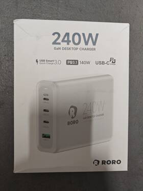 Pd3.1 R Roro 197644584697 240w Usb C Charger Station 4 Ports 140 Watts Pd Pps Qc5 Type