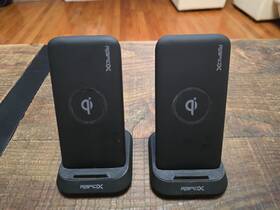 Rapidx 850003515311 Lot Of 2 Myport 10000 Mah Power Bank 10w Wireless Charging Qi-certified