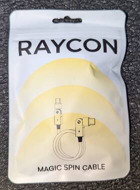 Raycon 811162032286 Blue Magic Spin 100-watt Usb-c To Charge And Sync Cable 3.3ft