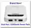 Rcbr-13030-wh Rosewill Powerbank 13000mah External Backup Battery Charger New 898745068542