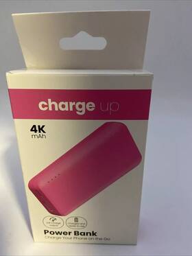 Remax 810125111365 Power Bank Charge Up 4k Pink. Preowned. Box Damaged
