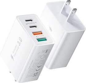 Jx-pd5601 Reokily 2-pack 40w Usb C Charger Block Fast Charging Cube 4-port Type 40w-2 White