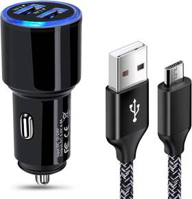 Bc03 Repind Fast Car Charger Android Charging Micro Usb Cable Compatible For Black