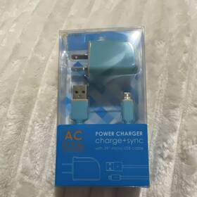 0473112 Rexar Charge Sync Wall Charger With 39 Inch Micro Usb Cable Blue