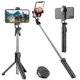 Rir-sx09a Rirool Selfie Stick Tripod With Wireless Remote For Iphone Samsung Galaxy Black