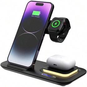Gt-1319 Risen Powerfusion 15w 3 In 1 Fast Wireless Charging Station - Scratch And Dent
