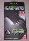 Rjbb003 Rejuice Super Bright Rechargeable Triple Usb Power Pack