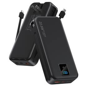 Ac-02fp Rngsnoy Portable Charger 20000mah 22.5w Fast Charging Power Bank With Built-in Cable