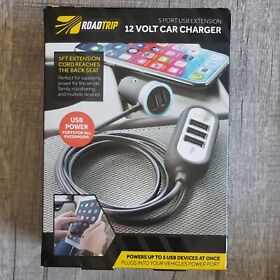 Road Trip 12 Volt Car Charger 5 Port Usb Extension