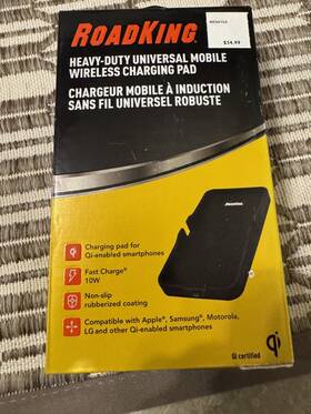Rk04102 Roadking Heavy Duty Universal Mobile Wireless Charging Pad