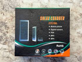 Rohs 721405554409 Portable Pocket Solar Charger With Adapters