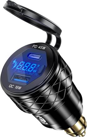 A240621a Rolokit Din Hella Plug To Usb Charger Adapter 45w C Pd3.0 And 18w Qc3.0