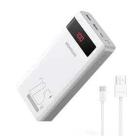 22.5w Romoss 710871446099 30000mah Power Bank Type C Pd Fast Charge Portable Charger With 3 Outp