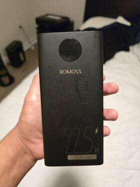 Pea40-pf Romoss 40000mah Power Bank Fast Charge Mobile Phones Battery Charger For Iphone Samsung