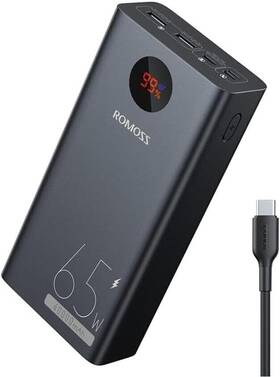 Pea40 Romoss Power Bank 40 000mah 65w Portable Laptop Charger With Usb C Fast Charging