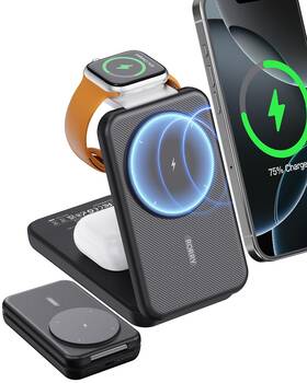 Rorry 639510715137 Portable Charger 3-in-1 Charging Station 10000mah Power Ban