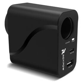C36b Roypow Ac To Dc Converter 110v 12v 36w Usb C Charger With Car Cigarette Socket