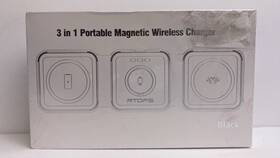 W312 Rtops 738063983953 Magnetic Travel Wireless 3 In 1 Charging Station White