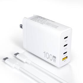 100w Ruymao 742880398517 Usb C Charger Block Gan 4 Port Pd And Qc A Wall Adapt