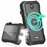 Ry01 Solar Charger Power Bank Qc Output Qi Wireless Black
