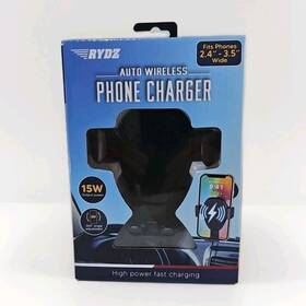 Rydz 841437148305 Auto Wireless Phone Charger. Fits 2.4 Inch - 3.5 15whighpower Fast Charge