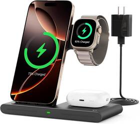 W336 Rynd 2025 Wireless Charger 3-in-1 Fast Magnetic Alignment Charging