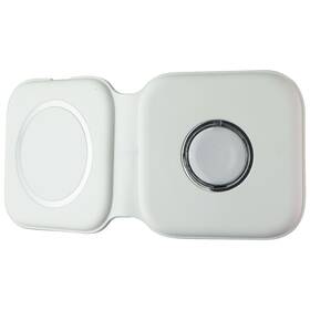 802544 S. Simple Wireless Qi Smartphone And Smartwatch Charging Pad - White