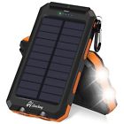 S1002aor Hiluckey Solar Charger Power Bank Waterproof Shockproof Portable External Usb