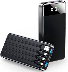 Sabani 445015869861 Portable Charger 35000mah Power Bank - Battery With 4 Cables