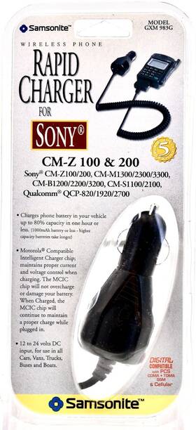 Cm-m1300 Samsonite 076126009838 Wireless Phone Rapid Charger For Sony Cm-z 100/200 Cm-m1300/3300 More