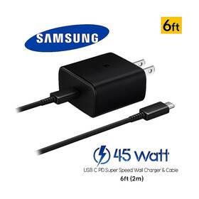 Samsung 887276599564 Galaxy S26 S25 S24 S23 S22 45w Pd Power Adapter And 6ft Usb-c Cable