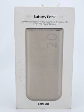 P4520 Samsung 887276798615 Battery Pack 20000 Mah Fast Charging 3 Port Eb Gray Usb-c