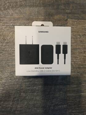 Samsung 887276875149 Charger 45w Adapter With Usb-c Cable Super Fast Charging 2.0 New Original