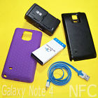 Samsung Cover Galaxy Nfc Case Charger Battery 10300mah Extended Note 4 Cable